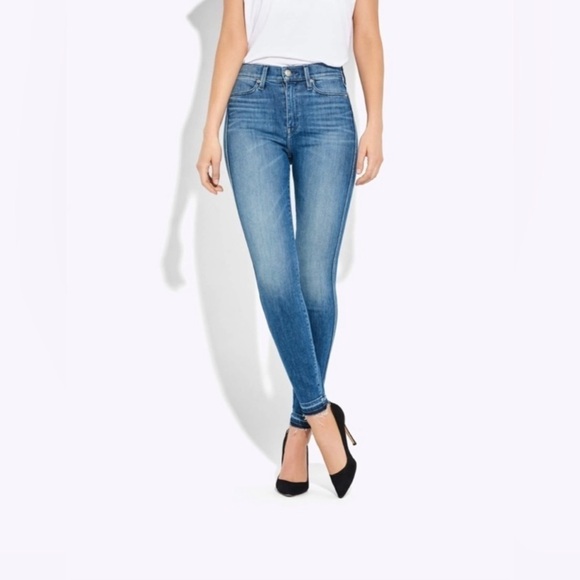 AYR The Riser Jeans Women’s 25  Long 28 Denim Neon Jupiter 4 Way Stretch Blue - Picture 1 of 3